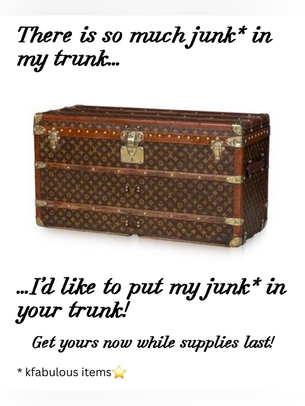 The junk* in my trunk⭐️
